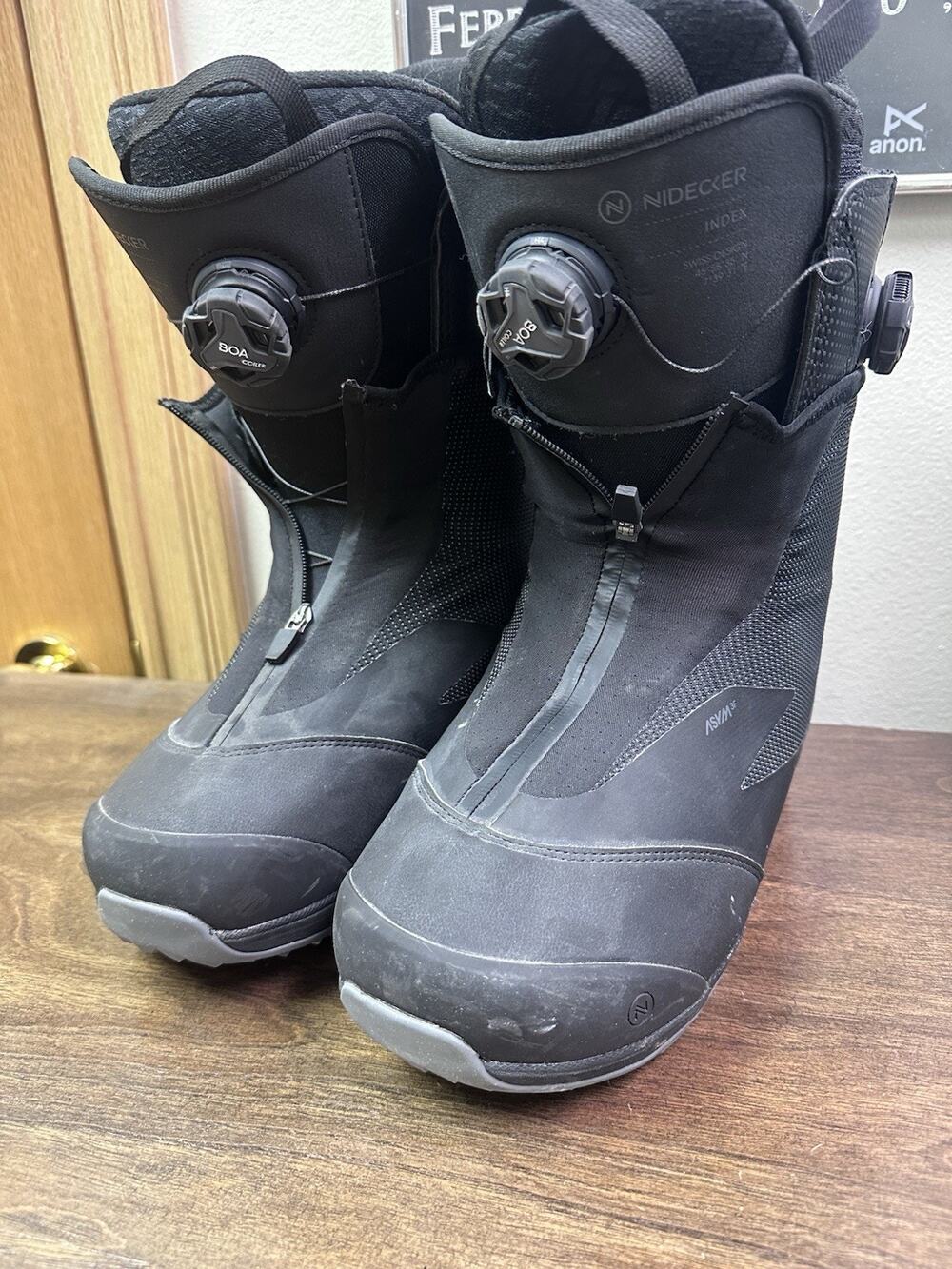 Nidecker Index Dual BOA Snowboard Boots Black - Used 2-3 Days Never Heat Molded